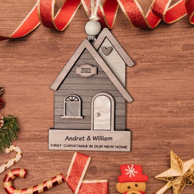 Personalised Our First Home Christmas Ornament New Home Christmas Gift