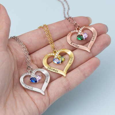 Personalised Heart Shape Name Necklace
