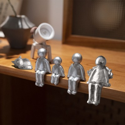 Personalised 7 Years Our Little Family Sculpture Figurines Anniversary Gift 