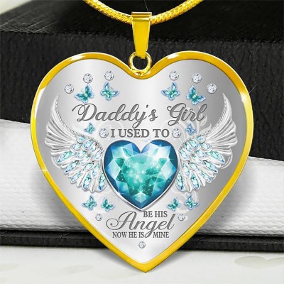 Personalised Daddy's Girl Heart Necklace