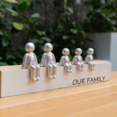 5 Years We Made A Family Personalised Sculpture Figurines 5th Anniversary Christmas Gift 