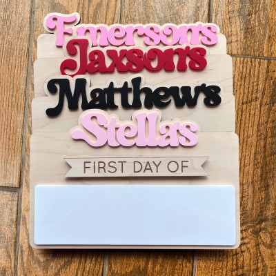 Reusable First and Last Day of School Sign Preschool Kindergarten First Day Photo Prop Keepsake Gifts for Kids