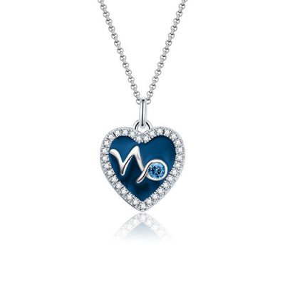 Capricornus - Personalised Heart Photo  Necklace