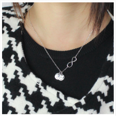 Custom Infinity Initial Necklace