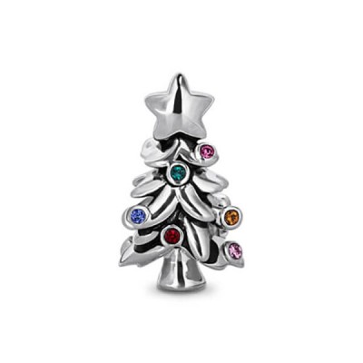 Rhinestones Christmas Tree Charm