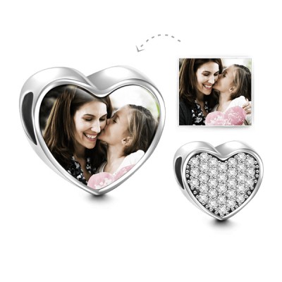 Heart Personalised Photo Charm