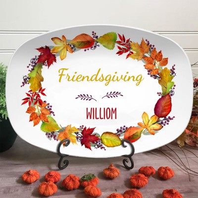 Personalised Friendsgiving Thanksgiving Family Platter