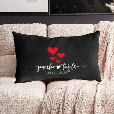 Personalised Wedding Gift Pillow Customise Couple Pillow Love Gift for Wife Valentine's Day Gift