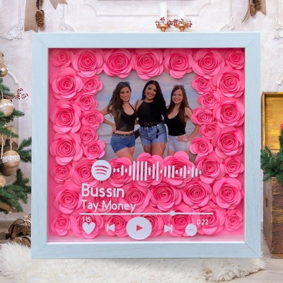 Personalised Spotify Music Shadowbox Love Gift for Wife Valentine's Day Gift for Girlfriend