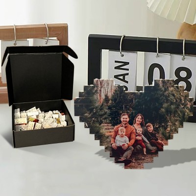 Personalised Photo Building Block for Family Anniversary Gift for Wife Husband Love Gift for Her