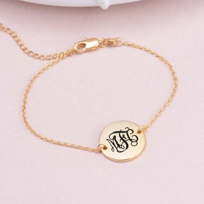 Personalised Oval Name Anklet Length Adjustable