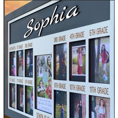 Personalised 3D K-12 School Years Photo Frame Back to School Gifts