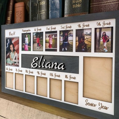 Personalised 3D K-12 School Years Photo Frame Back to School Gifts