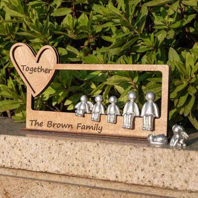 Personalised Family Together Sculpture Figurines Family Anniversary Gift For Grandma Mum Wife Her