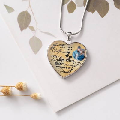 Personalised Love Story Photo Necklace