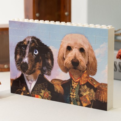 Personalised Building Brick Rectangle Shape Photo Building Block Pet Lover Gift Valentine's Day Gift for Her