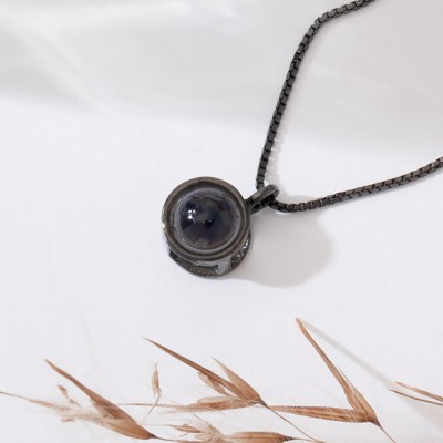 Personalised Photo Projection Bead Necklace With Picture Inside Unique Keepsake Gift For Girlfriend Birthday Gift For Best Friend Graduation Gift For Student