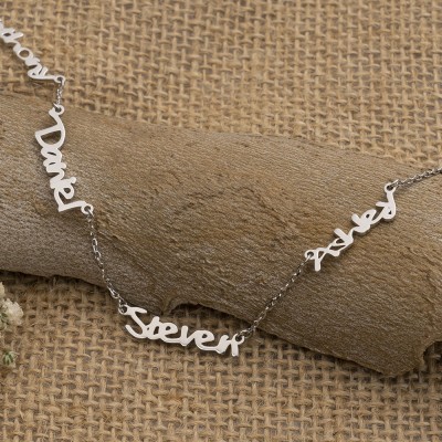 Personalised Mutiple Name Necklace Gift For Mum Grandma Wife Her