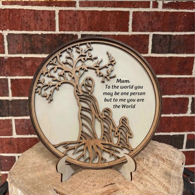 Personalised Tree of Life Wood Sign Great Gift Ideas for Mum Christmas Gifts