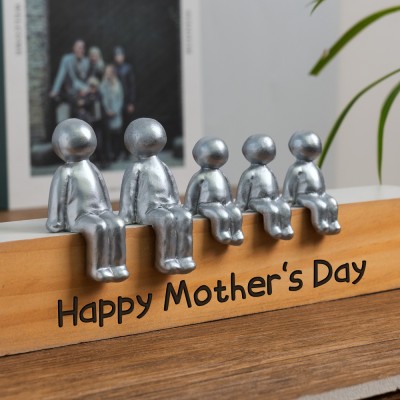 Mother's Day Sculpture Figurines Personalised Family Gift  Love Gift for Grandma Mum