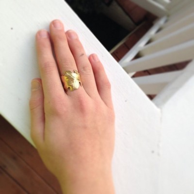 Oak Leaf Ring For Her