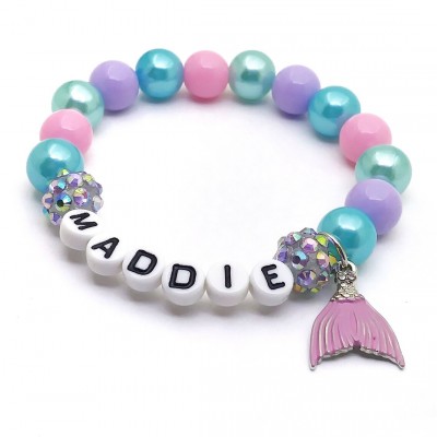 Personalised Mermaid Name Bracelet 