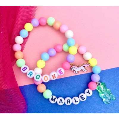 Personalised Name Bracelet For Kids Easter Gift