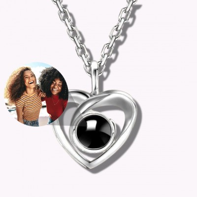 Personalised Heart Photo Necklace
