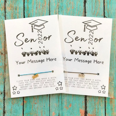 Personalised Graduation Wish Bracelet 