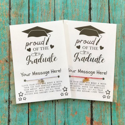 Personalised Graduation Wish Bracelet 