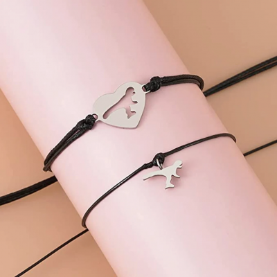 Mummy and Me Back to School Dinosaur Matching Bracelets