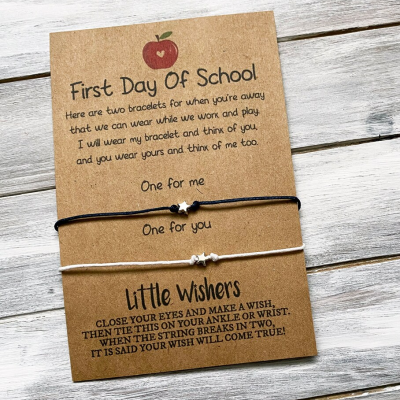 First Day of School Mummy and Me Back to School Bracelets