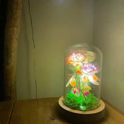 Original Eternal Flower Bee Night Light Love Gift Ideas for Her Anniversary Gift
