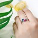 Double Heart Birthstone Promise Ring