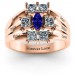 Charlotte Center Marquise and Princess Ring