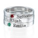 Birthstone Name Ring