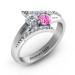 Personalised Birthstone Promise Ring With Engraving