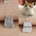 Custom Pet Photo Engraved  Necklace