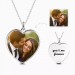 Heart Personalised Engravable Photo Necklace