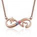 Infinity Name Necklace With Birthstones