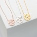 Dainty Monogram Necklace | Custom Block Monogram Initials Necklace | Personalised Name Jewelry