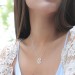 Dainty Monogram Necklace | Custom Block Monogram Initials Necklace | Personalised Name Jewelry