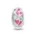 Pink Hearts Murano Charm