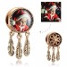 Engraved Photo Charm Dreamcatcher Silver