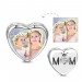 Elegant Mum Heart Photo Charm