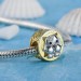 Cute Dog Charm Swarovski Crystal Silver