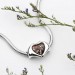 Fingers Heart Photo Charm Silver