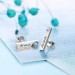 Personalised Bar Earrings with Birthstones