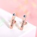 Personalised Bar Earrings with Birthstones