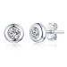 Personalised Gemstone Stud Earrings In Sterling Silver